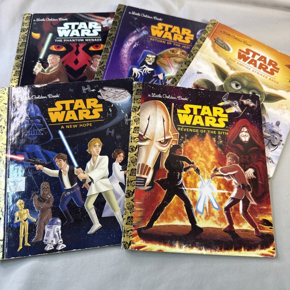 Star Wars Little Golden Books Lot of 5 Hardcover Kids Storybooks Episodes